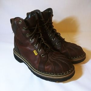 Justin FFA Lace up Shell Toe Boots